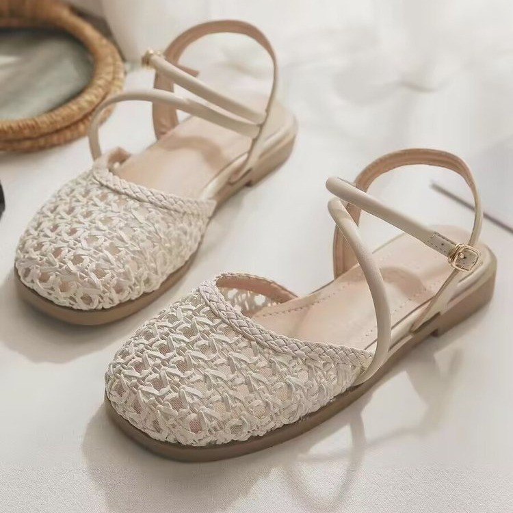 Slingback Pumps Women - Sandali da donna stile francese a