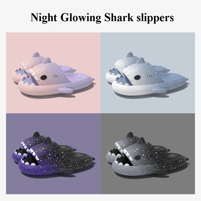 Women'S Shoes To Men'S - Simpatiche pantofole di squalo cartone animato