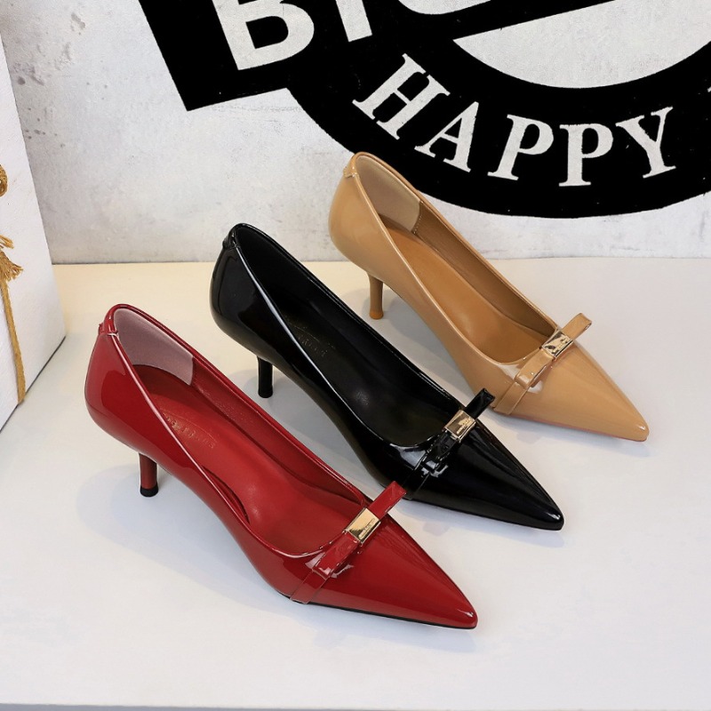 Court Heel Pointed - Scarpe da donna con tacco a