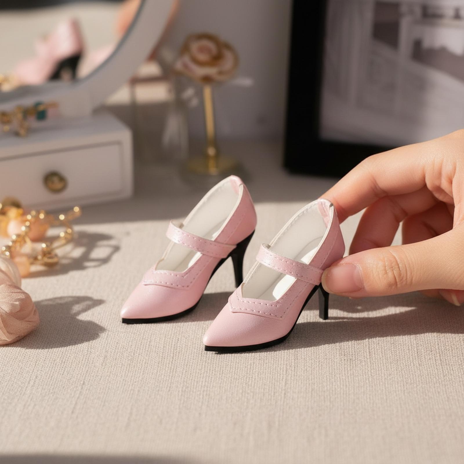 Court Heel Pointed - Tacchi per bambole in miniatura, scarpe