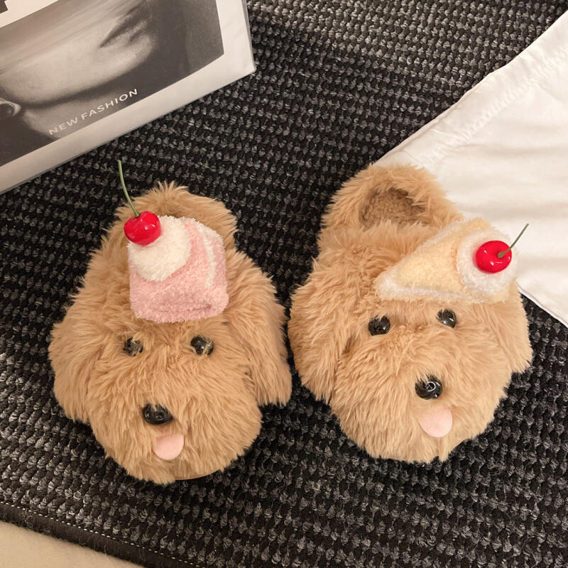 Fluffy Fur Slipper - Pantofole da donna soffici invernali per