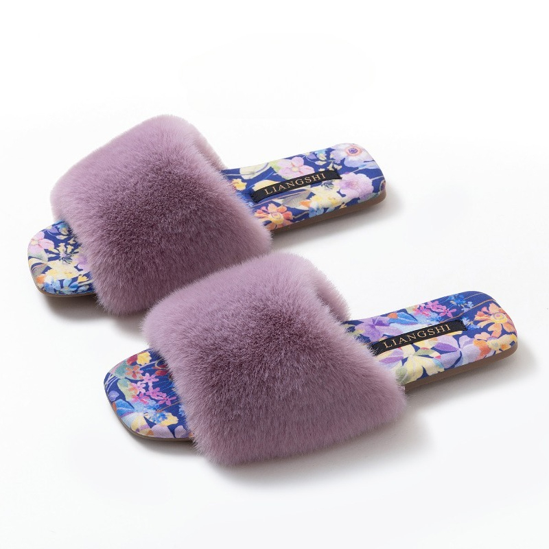Fluffy Fur Slipper - Pantofole da casa morbide e calde,