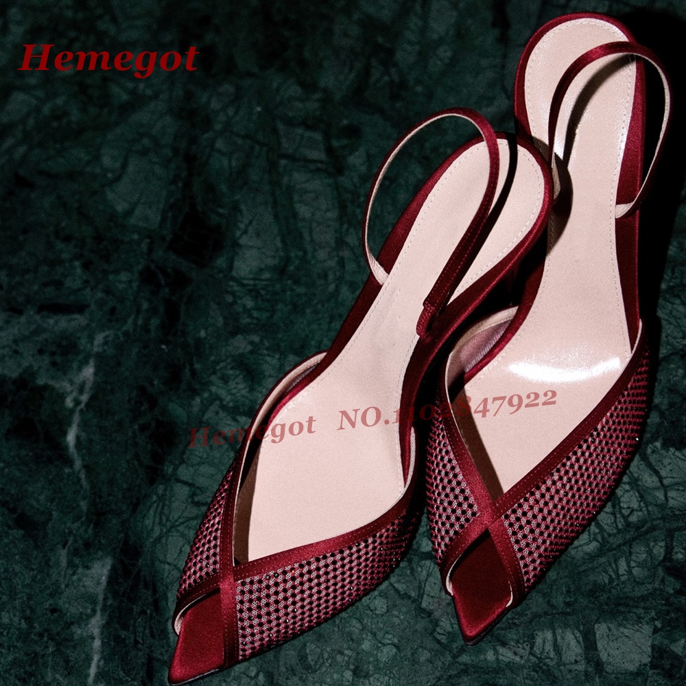 Women'S Shoes Burgundy - Scarpe da Donna Eleganti con Tacco