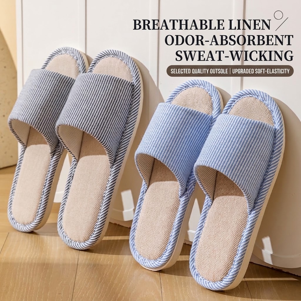 Women'S Shoes To Men'S - Ciabatte in Lino Traspiranti per Uomo