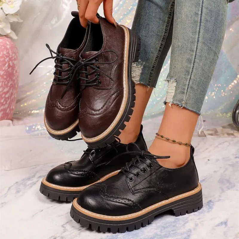 Oxford Lace Up Women - Scarpe Oxford Classiche da Donna con