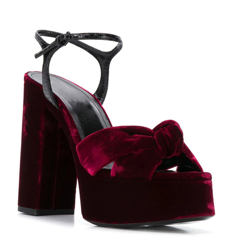Sandali con plateau peep toe c - Women'S Shoes Burgundy recensione e prezzo